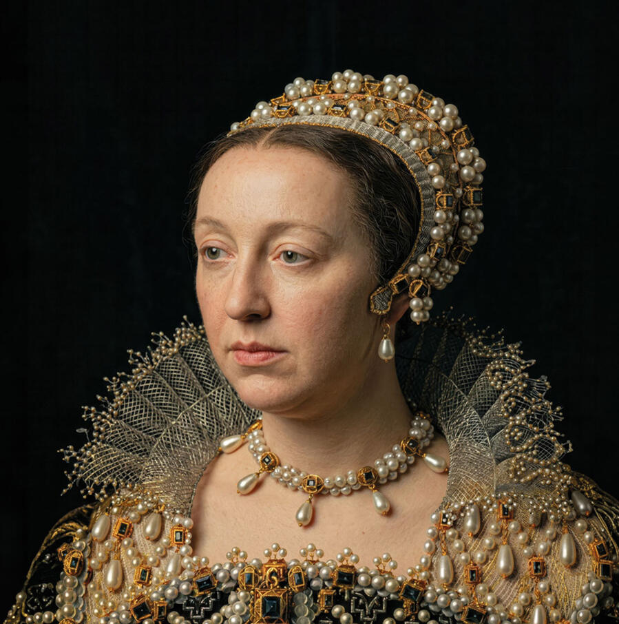ritratto di Caterina De Medici regina di Francia